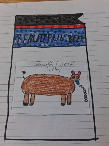 Original hand-drawn Beautiful Beef pack